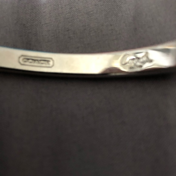 Authentic Coach Slim Silver Metallic Bracelet - Picture 3 of 7